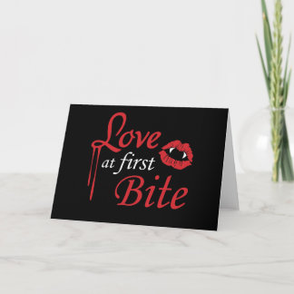 Carte L'amour à la première morsure
