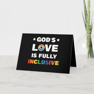 Carte L'amour de Dieu est pleinement inclusif Mois de la