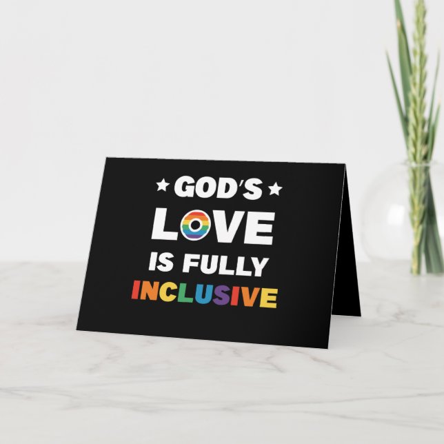 Carte L'amour de Dieu est pleinement inclusif Mois de la (Devant)