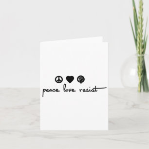 Carte L'amour de paix résiste
