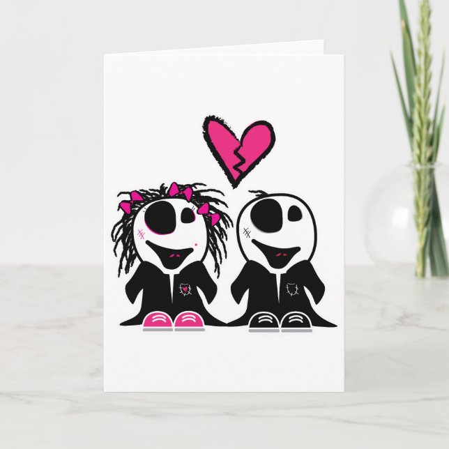 CARTE L'AMOUR DE ZOMBIE (Devant)