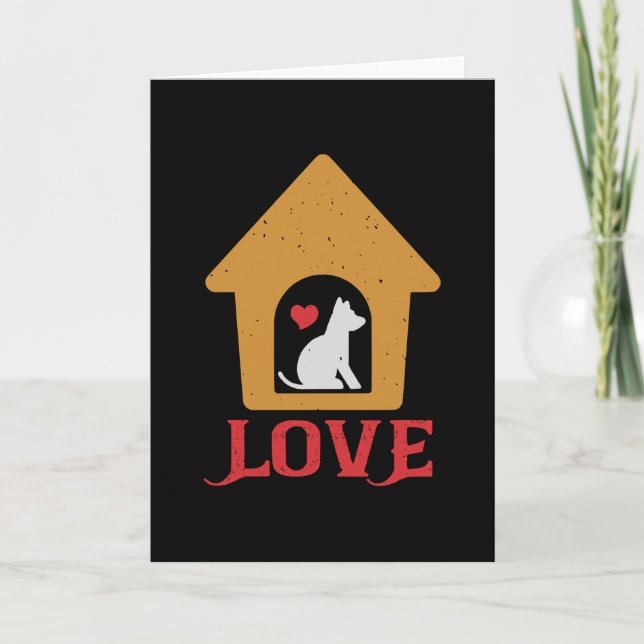 Carte L'amour du chien (Devant)