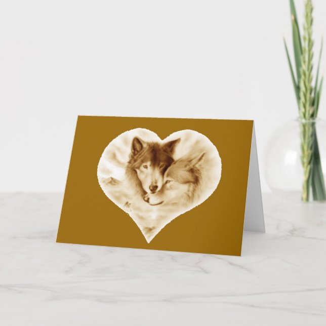 Carte L'amour du loup (Devant)