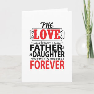 Carte L'amour entre un père et une fille