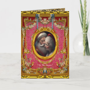 Carte L'amour est dans l'air C'est la saison Noël