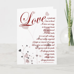 Carte L'amour est l'écriture Sainte Félicitations de mar