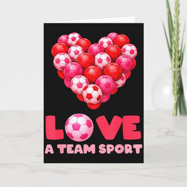Carte L'amour est un sport d'équipe Design de la Saint-V (Devant)