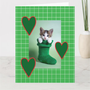 Carte L'amour et les coeurs Noël