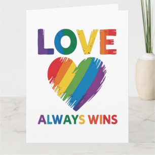 Carte L'amour gagne toujours LGBT