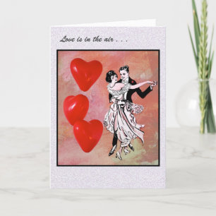 Carte L'amour Heureuse Sainte-Valentin est dans l'air
