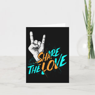 Carte L'Amour Hommes Femmes Enfants Garçons Filles Asl C