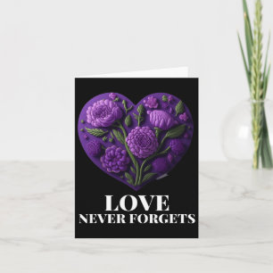 Carte L'amour n'oublie jamais Fleur du Coeur Femme Heime