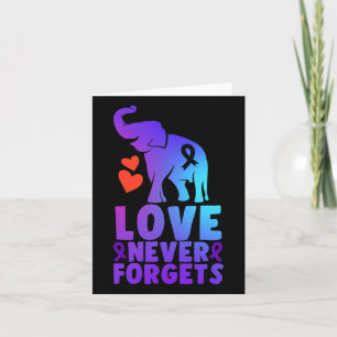 Carte L'amour n'oublie jamais l'éléphant Heimerheimer 1