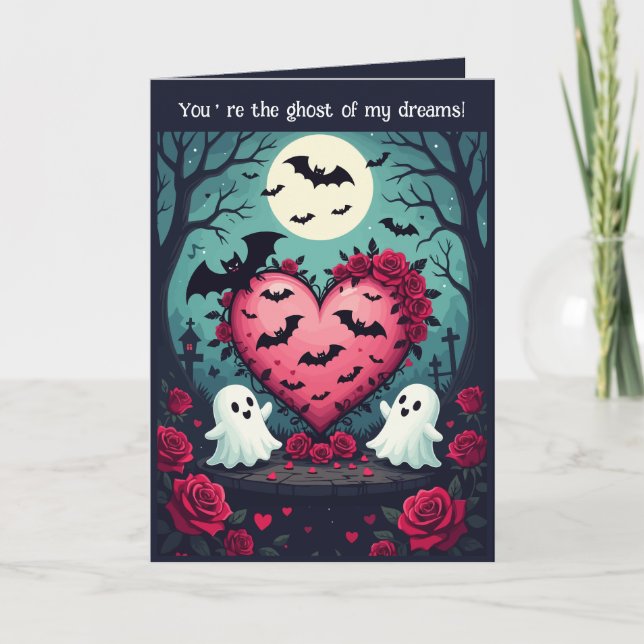 Carte L'amour qui est un peu hanté (Devant)