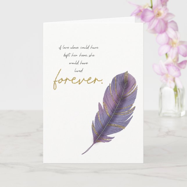 Carte L'amour seul perte de sympathie pour elle (Orchidée)