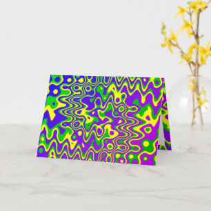 Carte [Lampe de lave] Flèches et points Op-Art Toutes le