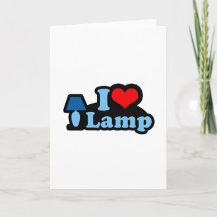 Carte Lampe I Love