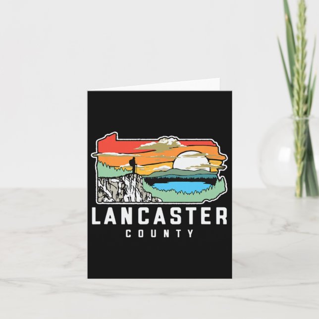 Carte Lancaster Comté Pennsylvanie Nature Randonnée en p (Devant)