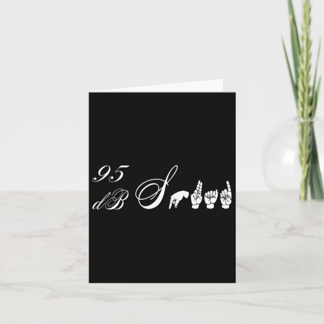 Carte Langage gestuel de la brigade 95 Db Sensibilisatio (Devant)