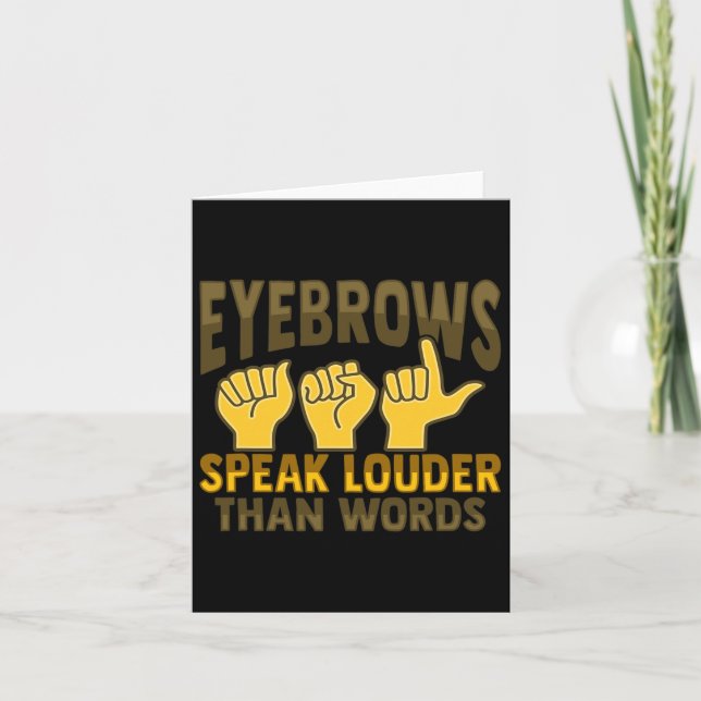 Carte Langage Gestuel Perte Auditive Surdité Sensibilisa (Devant)