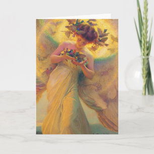 Carte L'ange des oiseaux Franz Dvorak 1910