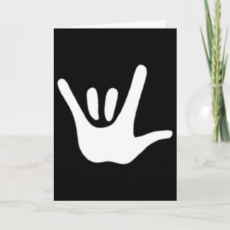 Carte Langue des signes américaine Amour Als Sensibilisa