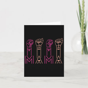 Carte Langue des signes américaine Asl Mama Sensibilisat