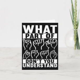 Carte Langue des signes américaine Sensibilisation des s