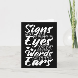 Carte Langue des signes de sensibilisation Langue des si