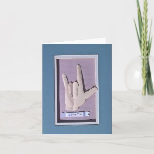 Cartes De Vœux Langue Des Signes Zazzle Fr