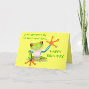 Cartes Grenouille D Anniversaire Zazzle Fr