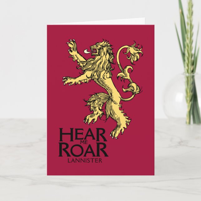Carte Lannister Sigil - Entendez-Moi Roar (Devant)