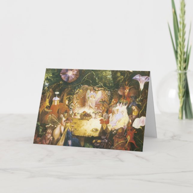 Carte L'anniversaire de banquet de Faires (Devant)