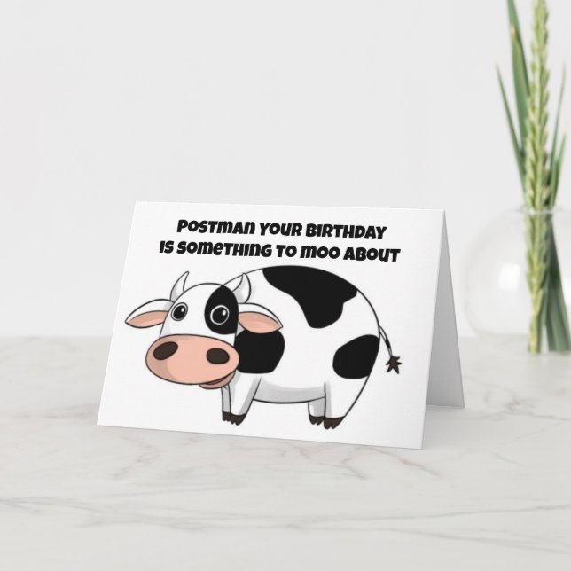 CARTE L'ANNIVERSAIRE DE "POSTMAN" EST QUELQUE CHOSE À MO (Devant)