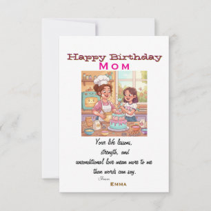 Carte L'anniversaire des mamans