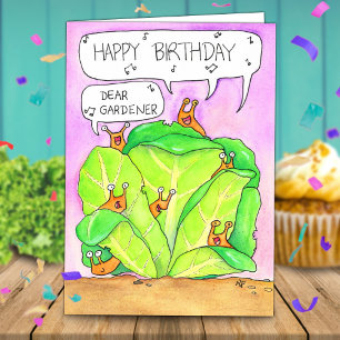 Carte L'anniversaire du jardinier par Nicole Janes