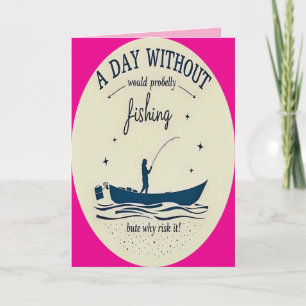 Carte L'anniversaire d'un pêcheur