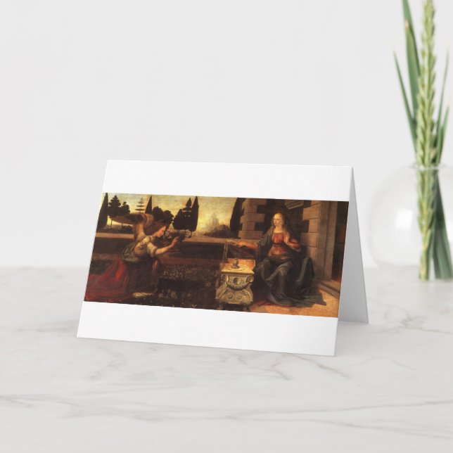 Carte L'annonce par Leonardo da Vinci C. 1472-1475 (Devant)