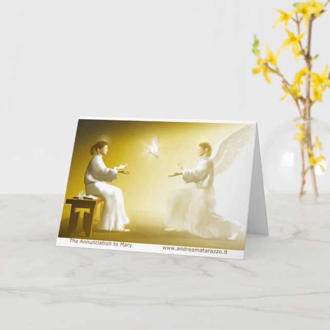Carte L'Annonciation à Marie (Fleur jaune)