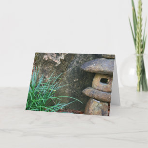 Carte Lanterne en pierre japonaise