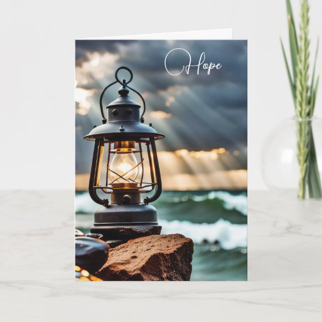 Carte Lanterne Océanique En Tempête (Devant)