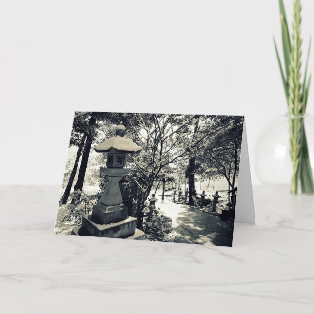 Carte Lanternes japonaises en pierre (Devant)