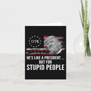 Carte L'Anti-Trump Ressemble À Un Président, Mais Pour P