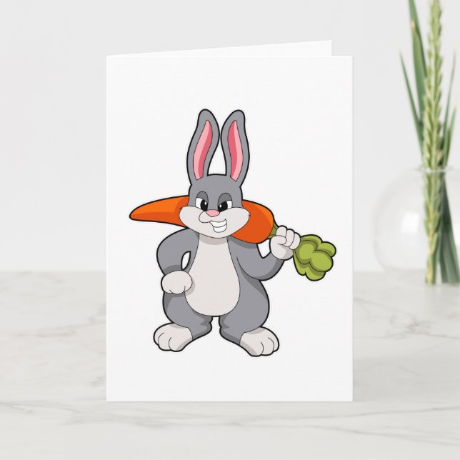 Carte Lapin à la carotte (Devant)