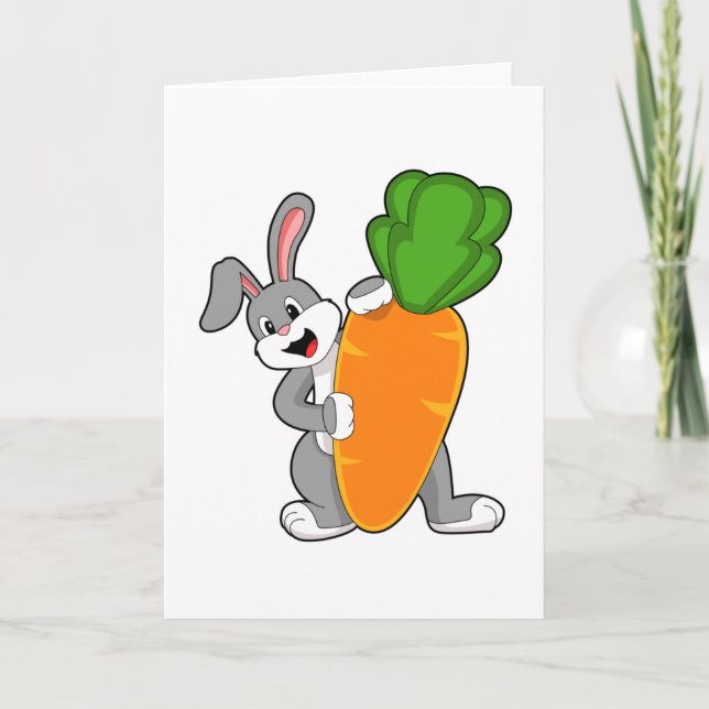 Carte Lapin à la carotte (Devant)
