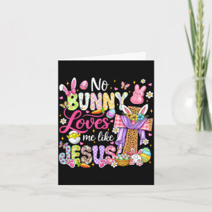 Carte Lapin aime comme jésus pâques chrétien femmes enfa
