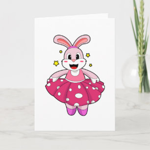 Carte Lapin au ballet danse