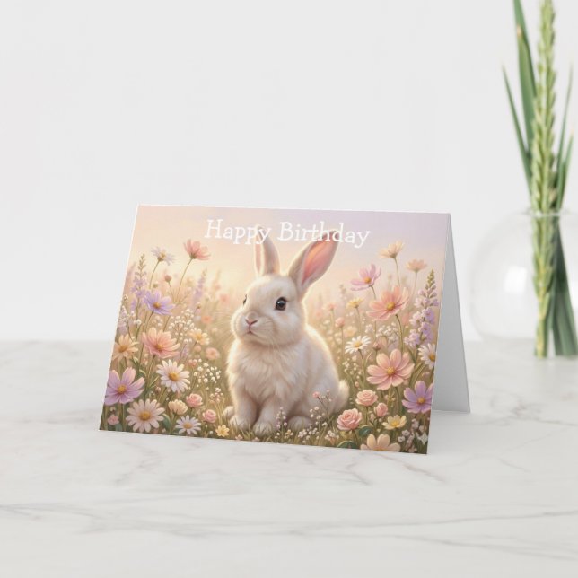 Carte Lapin Blanc (Devant)