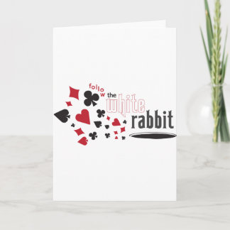 Carte Lapin blanc