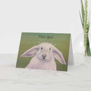 Carte lapin blanc